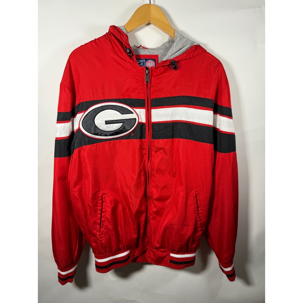 Georgia Bulldogs Red Full Zip Jacket Men's Medium GIII Sports By‎ Carl Banks
